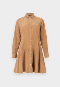 SHIRT DRESS - Φόρεμα πουκάμισο - tan