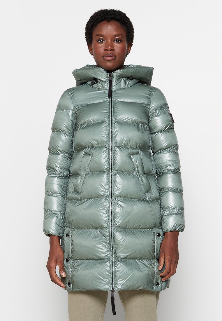 Dekker Wintermantel groen-metallic Dekker Wintermantel groen-metallic