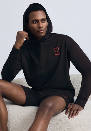 HOODIE VALENTINE CAPSULE - Pizsama felső - black
