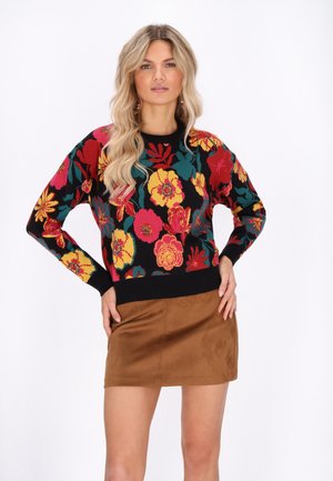 Neule - yellow multicolor