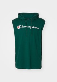 Champion ICONS HOODED SLEEVELESS - Top - dark green