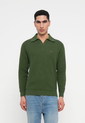 SEASONAL STRUCTURE JOHNNY - Striktrøje - mountain pine