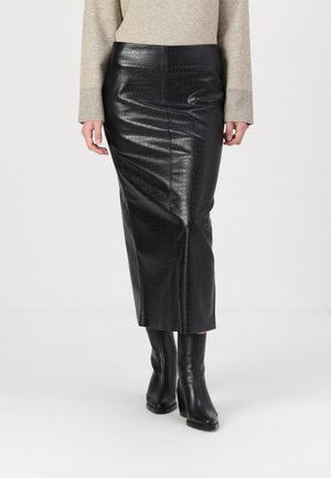 CROCO TUANELLA SKIRT - Kynähame - black