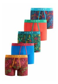 Ei valittu, red blue tropical print