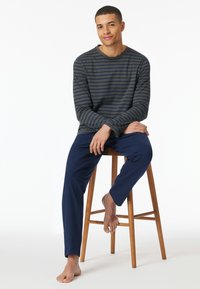 Schiesser CASUAL ESSENTIALS - Pyjama - anthrazit blau