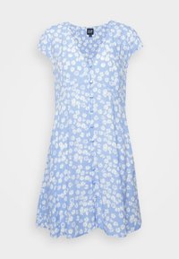 Não selecionado, blue floral