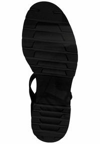 s.Oliver Sandalen met plateauzool - black