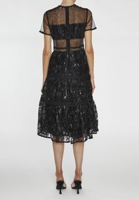 True Decadence PANELLED SKATER  - Cocktailklänning - black