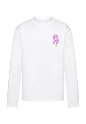 ICE CREAM SEASON - Topper langermet - white