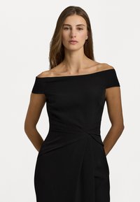 Lauren Ralph Lauren CREPE OFF THE SHOULDER GOWN - Iltapuku - black