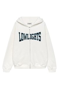 LOW LIGHTS STUDIOS® BOXER ZIP HOODIE UNISEX - Zip-up sweatshirt - ecru