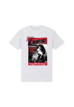 Henry Tiger, GUNS 'N' ROSES - LIES' CLASSIC ROCK N' ROLL - T-shirt imprimé - white