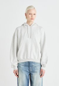 Weekday IRINA HEAVY HOODIE - Sportinis megztinis - grey melange