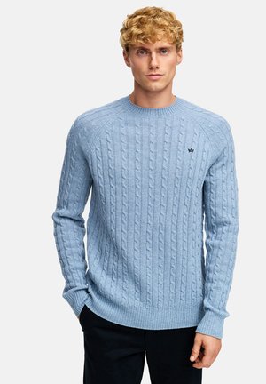 FLYNN CABEL CREW NECK - Maglione - blue shadow mix