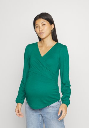 Long sleeved top - dark green