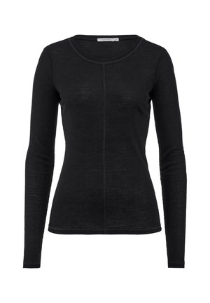 hessnatur MERINO - Longsleeve - schwarz