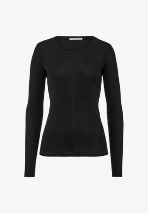hessnatur MERINO - Langarmshirt - schwarz