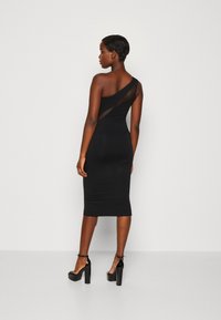 WAL G. ZAKERA CONTRAST MIDI DRESS - Vestito di maglina - black