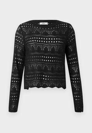 JDY, JDYSUN LAY BOATNECK - Trui - black
