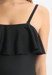 JoJo Maman Bébé RUFFLE SWIMSUIT - Maudymosi kostiumėlis - black
