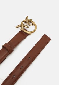 Pinko LOVE BERRY BELT - Pas - cuoio/antique gold