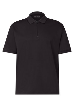 Street One MEN, SHORT-SLEEVE POLOSHIRT WITH ZIPPER - Polo shirt - dark ink blue