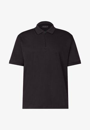 Street One MEN, SHORT-SLEEVE POLOSHIRT WITH ZIPPER - Polo shirt - dark ink blue
