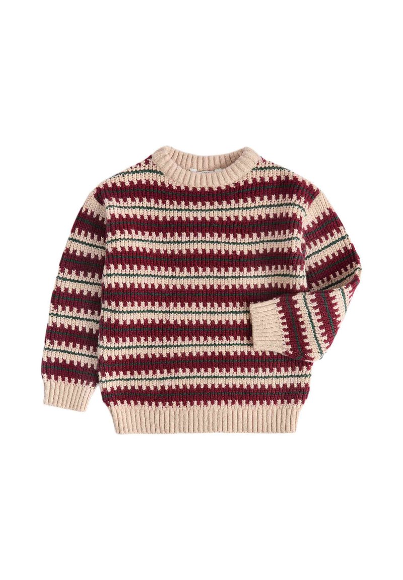 Marks & Spencer RED STRIPED KNIT JUMPER.. UNISEX - Jumper - burgundy ...
