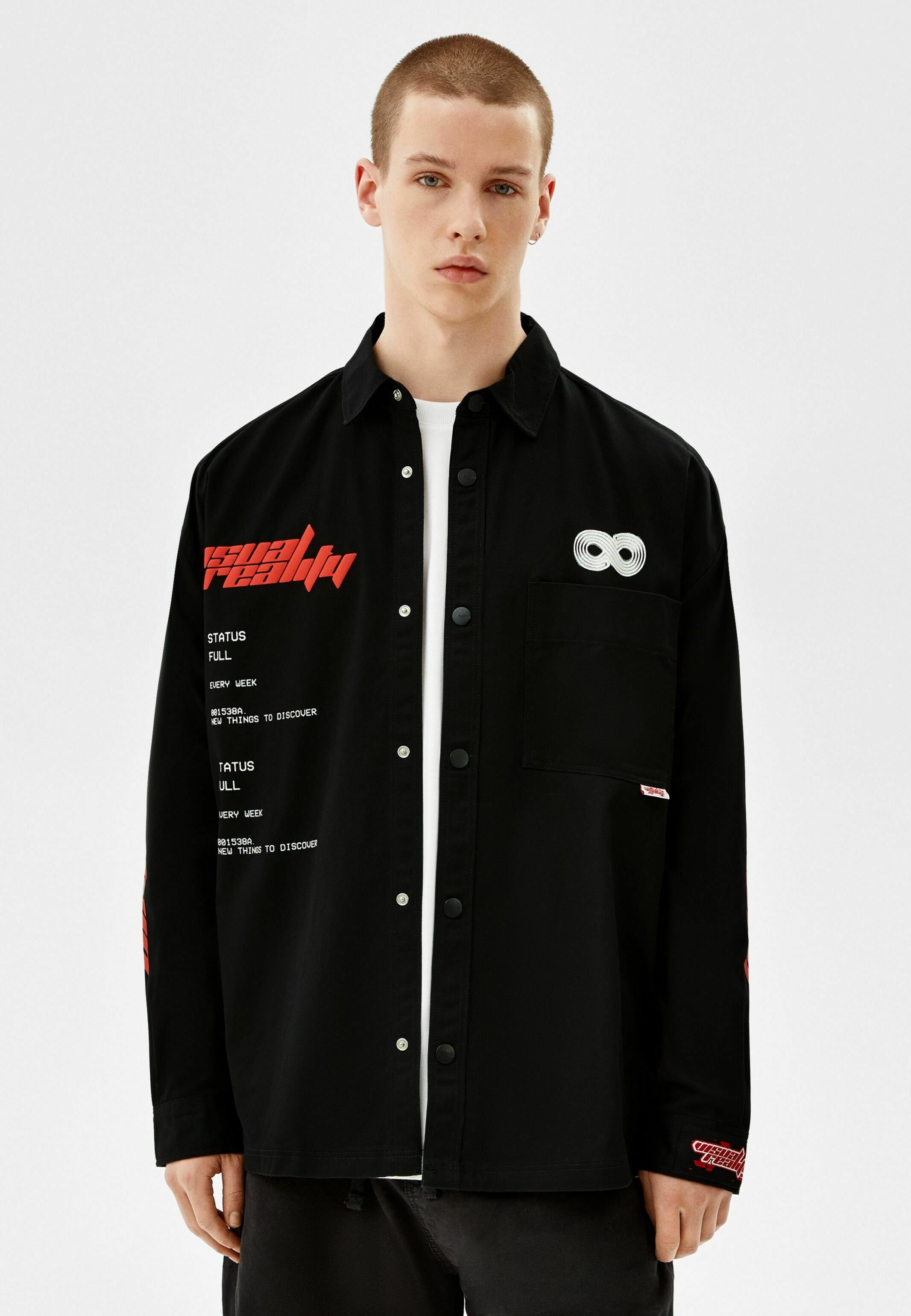 Bershka Camicia - black/nero - Zalando.it