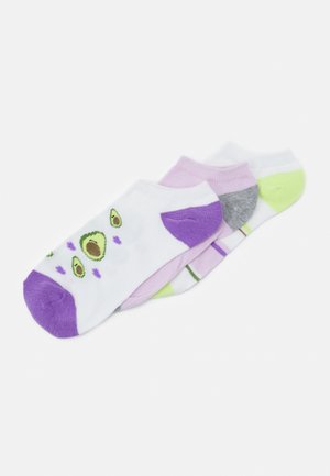 WILDFEET TRAINER LINER SOCKS AVACADO 3 PACK - Socks - multi-coloured