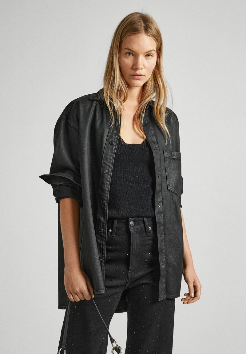 Camicia Donna Pepe Jeans Miley - Taglio Ampio, Maniche Arricciate, Colletto Classico