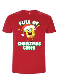Henry Tiger SPONGEBOB SQUAREPANTS FULL OF CHRISTMAS CHEER - Camiseta estampada - red