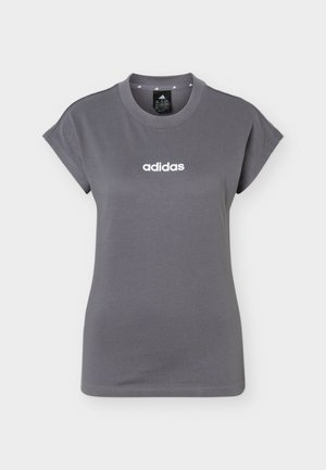 adidas Sportswear, ESSENTIALS LINEAR - Βασικό μπλουζάκι - grey strata/white