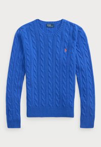 CABLE WOOL-CASHMERE CREWNECK JUMPER - Džemper - lapis blue