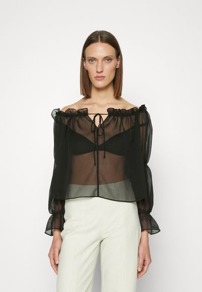 DESIGNERS REMIX SALLY SLEEVE BLOUSE - Μπλούζα - black