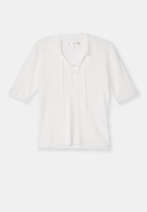 LACE UP - T-shirts basic - off white