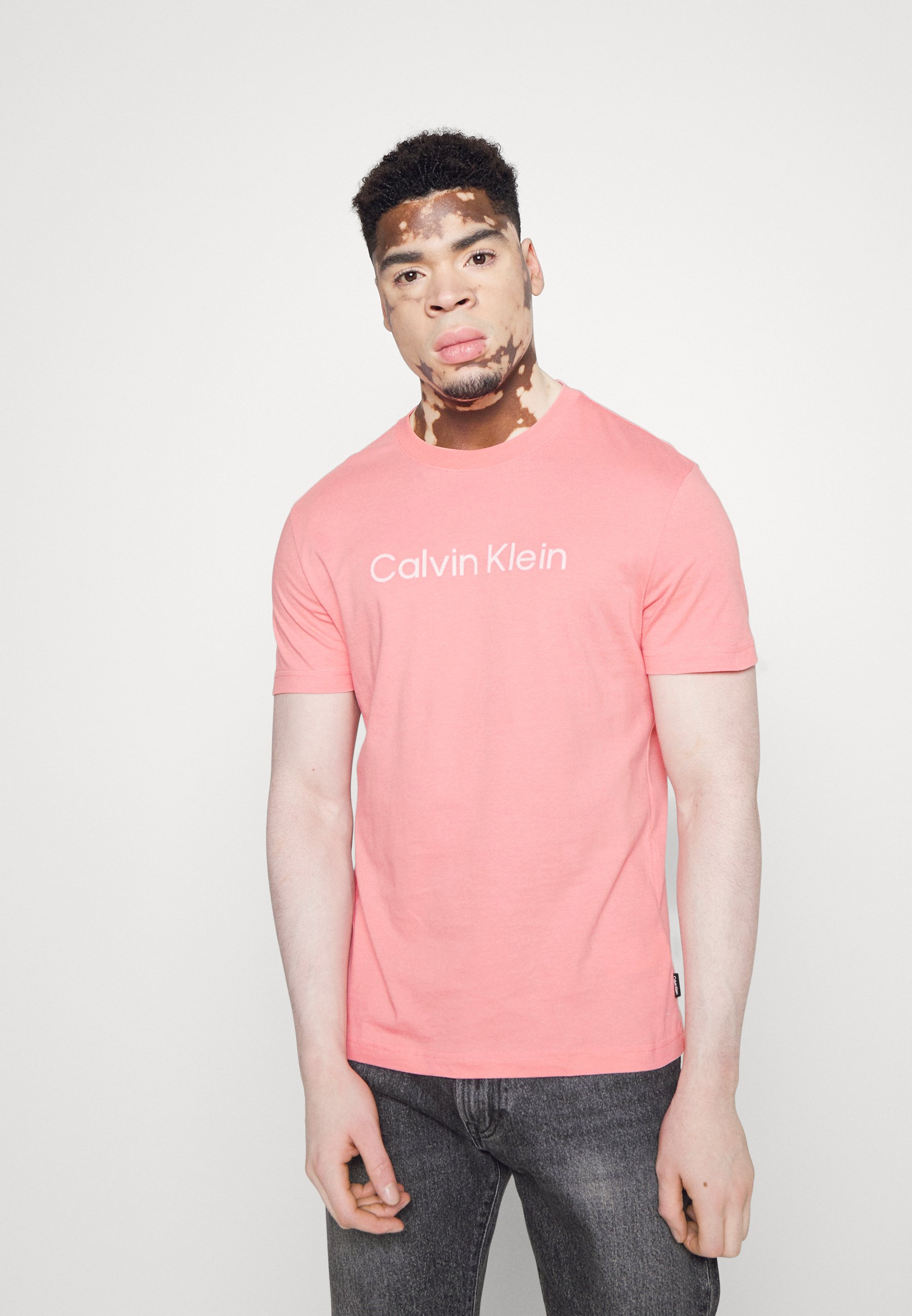 pink calvin klein shirt