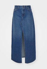 Unselected, dark-blue denim