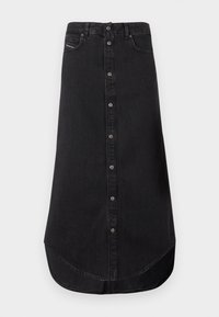 DEARD LONG - Saia evasé - black denim