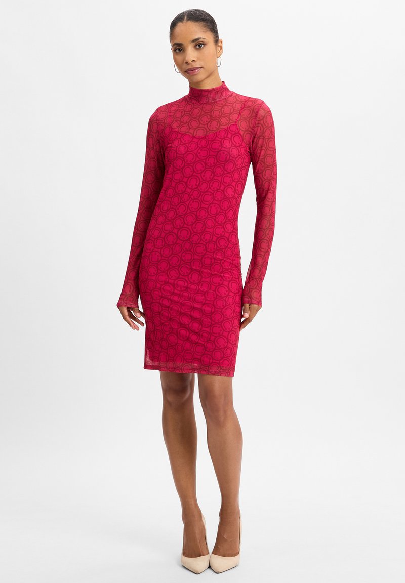 HUGO Etui-jurk donkerroze