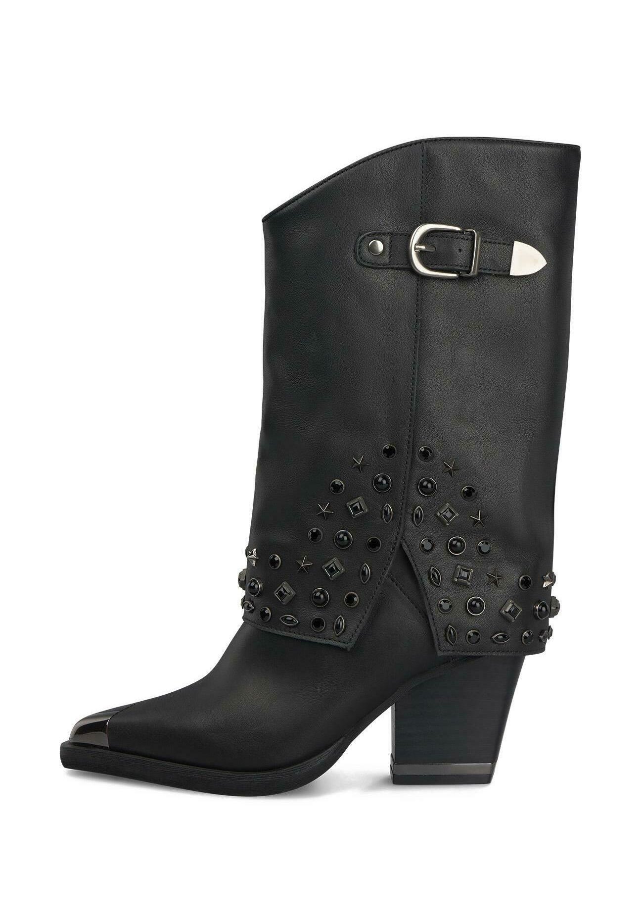 Alma en Pena Enkellaarsjes met hoge hak black/zwart