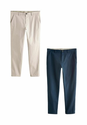 2 PACK SLIM FIT STRETCH - Chino-püksid - blue light stone
