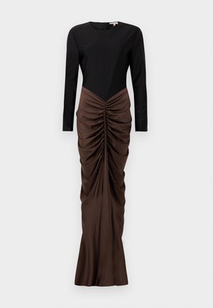 TATE GOWN - Maxi šaty - black/choccolate