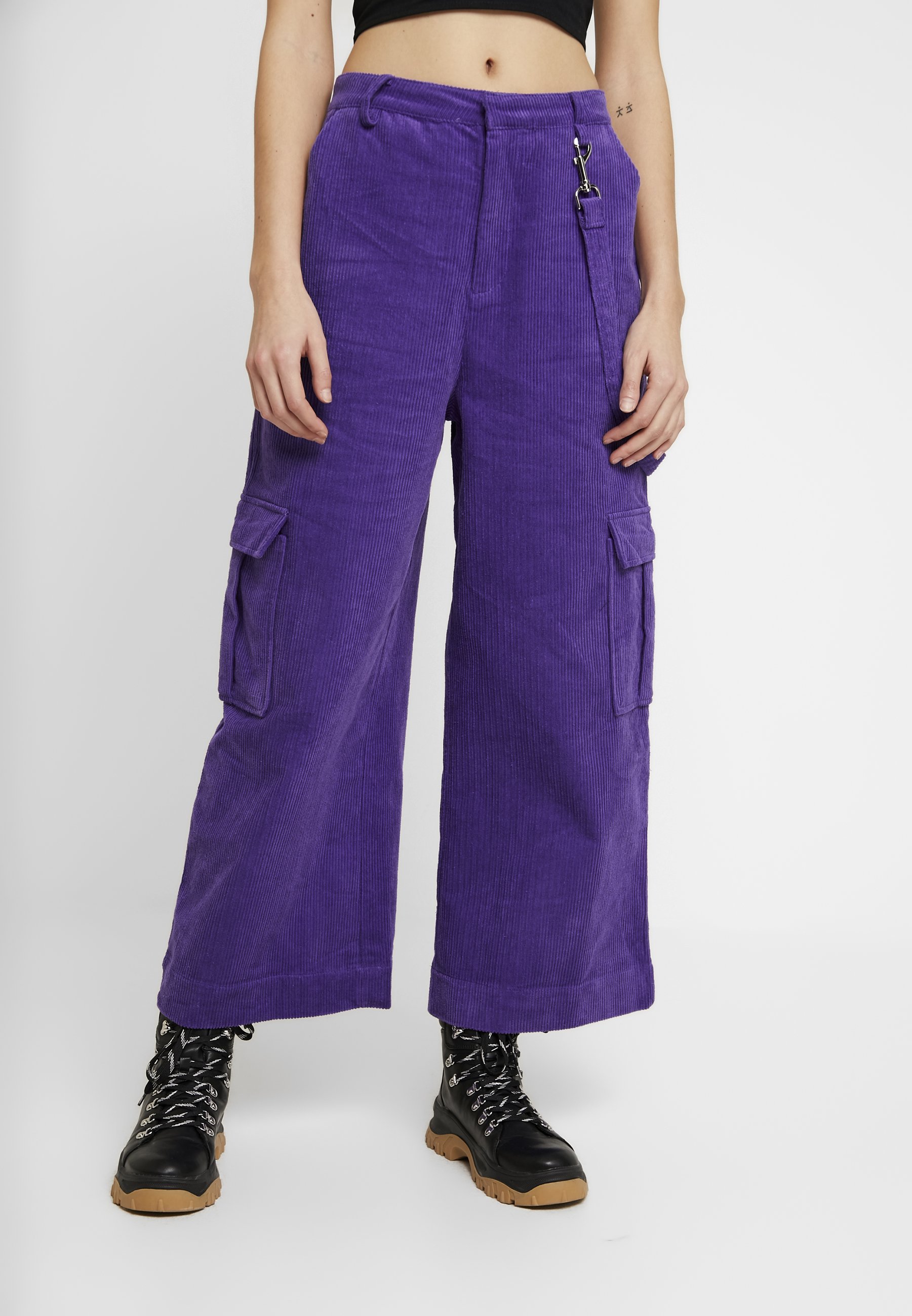purple combat trousers