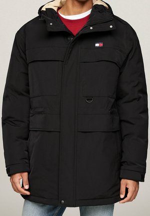 Abrigo de plumas - black