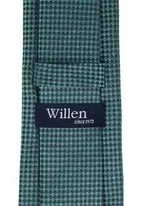WILLEN UNI BI-COLOR - Krawatte - dunkelmint