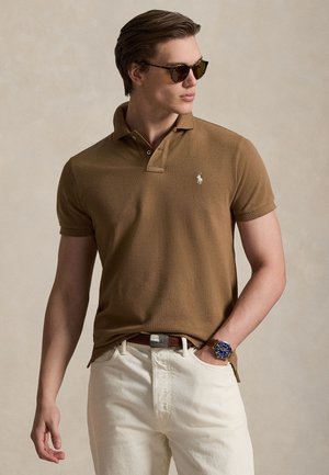 THE ICONIC MESH POLO SHIRT - Πόλο - brown