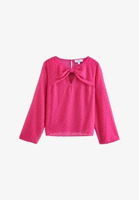 Unselected, bright pink flocked spot