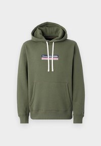 Tommy Hilfiger BOX HOODY - Sudadera - battle green