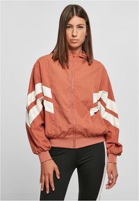 Urban Classics CRINKLE BATWING - Training jacket - terracotta whitesand